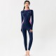 Korean wetsuit plus size women's long-sleeved jellyfish swimsuit split sunscreen snorkeling suit slim swimsuit