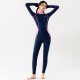 Korean wetsuit plus size women's long-sleeved jellyfish swimsuit split sunscreen snorkeling suit slim swimsuit