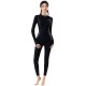 Korean wetsuit plus size women's long-sleeved jellyfish swimsuit split sunscreen snorkeling suit slim swimsuit