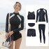 Wetsuit zipper long-sleeved split swimsuit couple men and women jellyfish suit surfing suit hot spring swimsuit