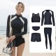 Wetsuit zipper long-sleeved split swimsuit couple men and women jellyfish suit surfing suit hot spring swimsuit