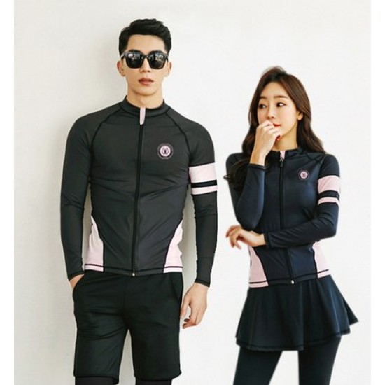 Outdoor wetsuit for women, split long-sleeved suit, swimsuit, women's surfing suit, four-piece set
