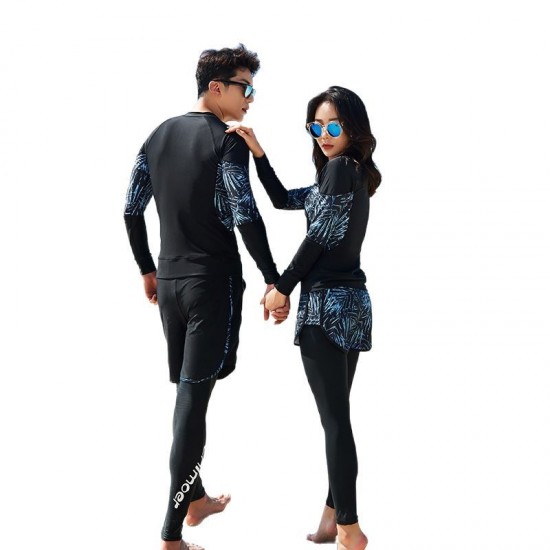 Korean diving suit women's split sun protection swimsuit long-sleeved long pants jellyfish suit quick-drying slimming surfing suit snorkeling swimsuit