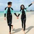 New couple wetsuit for men and women split jellyfish suit snorkeling surfing swimsuit suit quick drying sun protection