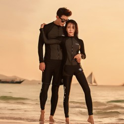 Korean diving suit for female couple, men's jellyfish suit, snorkeling suit, beach swimsuit, surfing suit