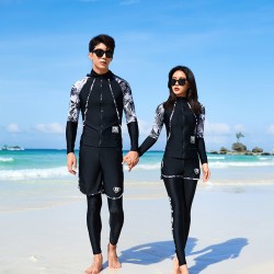 Korean diving suit women's split sun protection swimsuit long-sleeved long pants jellyfish suit quick-drying slimming surfing suit snorkeling swimsuit