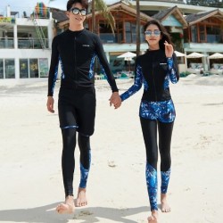 Korean diving suit women's long-sleeved jellyfish swimsuit split sunscreen slimming snorkeling suit swimsuit