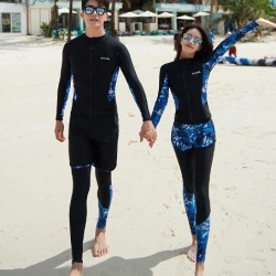 Korean diving suit women's long-sleeved jellyfish swimsuit split sunscreen slimming snorkeling suit swimsuit