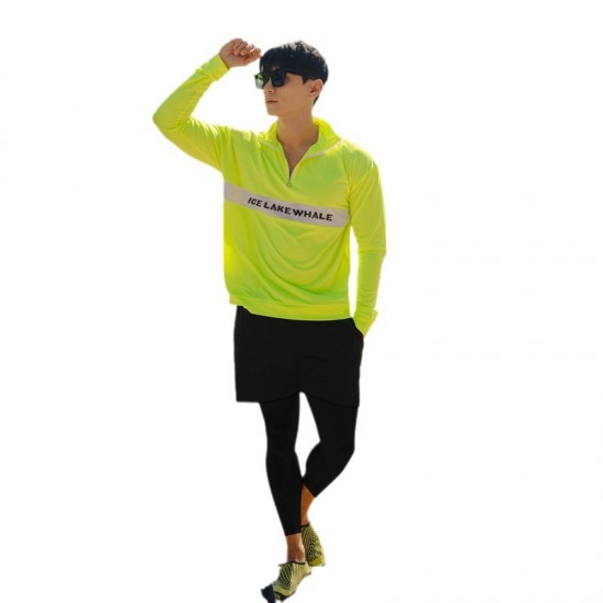 Korean diving suit for men and women long-sleeved jellyfish swimsuit split sunscreen slimming snorkeling suit swimsuit