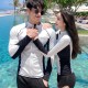 Korean diving suit women's long-sleeved jellyfish swimsuit split sunscreen slimming snorkeling suit swimsuit