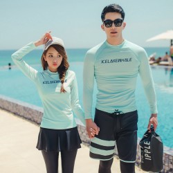 Sun protection wetsuit for women, snorkeling long-sleeved swimsuit for couples, jellyfish suit, surf split suit, quick-drying rafting suit for men