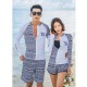 Korean version of the new men's and women's couple's swimsuit long-sleeved split conservative diving suit snorkeling suit surfing suit