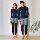 Korean wetsuit female couple long-sleeved jellyfish swimsuit male split zipper sunscreen trousers snorkeling suit slimming
