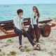 Korean wetsuit female couple long-sleeved jellyfish swimsuit male split zipper sunscreen trousers snorkeling suit slimming