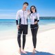 Korean wetsuit female couple long-sleeved jellyfish swimsuit split sunscreen trousers snorkeling suit slimming