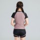 New half-sleeved split sexy swimsuit for women covering belly, slimming and small breasts, conservative bikini spa swimsuit