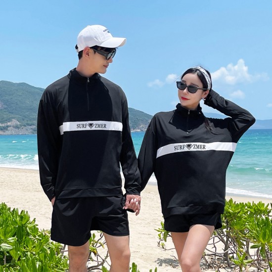 Korean diving suit women's split sun protection swimsuit long-sleeved long pants jellyfish suit quick-drying slimming surfing suit snorkeling swimsuit
