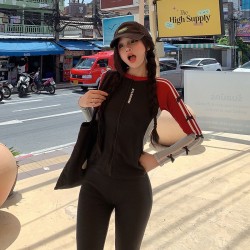 Korean diving suit women's split sun protection swimsuit long-sleeved long pants jellyfish suit quick-drying slimming surfing suit snorkeling swimsuit