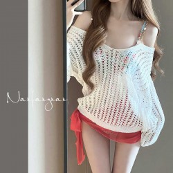 New bikini swimsuit three-piece sexy large and small breast push-up seaside resort hot spring split swimsuit for women