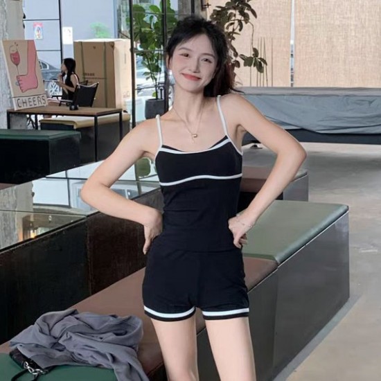 New sexy contrasting color camisole jumpsuit jumpsuit slim fit jumpsuit for women