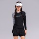 Korean wetsuit women's long-sleeved jellyfish swimsuit split sunscreen snorkeling suit slim swimsuit