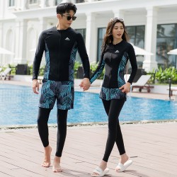 Korean diving suit women's split sun protection swimsuit long-sleeved long pants jellyfish suit quick-drying slimming surfing suit snorkeling swimsuit