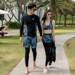 Korean diving suit women's split sun protection swimsuit long-sleeved long pants jellyfish suit quick-drying slimming surfing suit snorkeling swimsuit