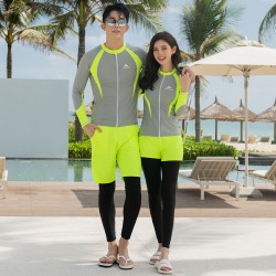Korean diving suit women's split sun protection swimsuit long-sleeved long pants jellyfish suit quick-drying slimming surfing suit snorkeling swimsuit