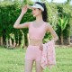 New swimsuit women's split three-piece set, conservative belly-covering, slimming and sexy Korean ins style hot spring swimsuit