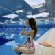 The new Xiaohongshu blogger's popular one-piece triangle racing swimsuit low-cut conservative swimsuit