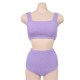New split sexy swimsuit for women, covering belly, slimming, small breasts, gathering, conservative bikini, spa swimsuit