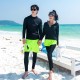 New men's and women's long-sleeved trousers suit wetsuit swimsuit split hooded beach couple outdoor sports