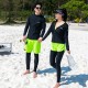 New men's and women's long-sleeved trousers suit wetsuit swimsuit split hooded beach couple outdoor sports