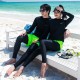New men's and women's long-sleeved trousers suit wetsuit swimsuit split hooded beach couple outdoor sports