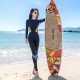Plus size Korean wetsuit women's split sun protection swimsuit long-sleeved long pants jellyfish suit slim surfing suit snorkeling swimsuit