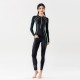 New professional sports one-piece women's swimsuit plus size long-sleeved trousers sun protection surfing diving jellyfish suit