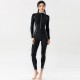 New professional sports one-piece women's swimsuit plus size long-sleeved trousers sun protection surfing diving jellyfish suit