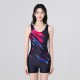New swimsuit women's professional training boxer one-piece tight swimsuit sexy cross swimsuit
