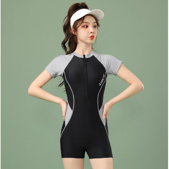 New swimsuit for women, one-piece skirt, fairy style cover belly, slimming and sexy Korean ins trend hot spring swimsuit