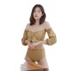 New long-sleeved split sexy swimsuit for women covering belly, slimming and small breasts, conservative bikini spa swimsuit