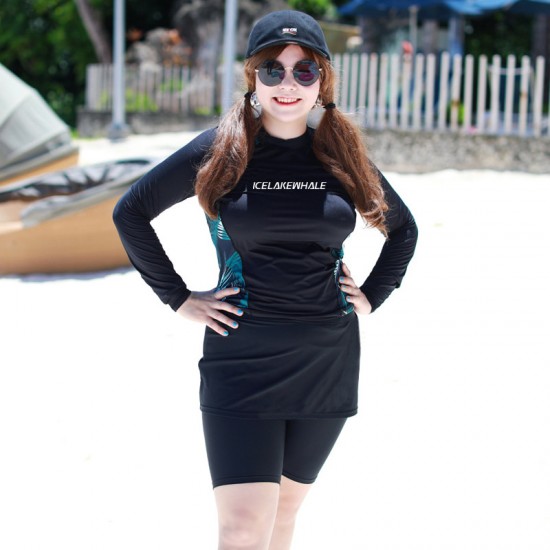 Swimsuit for women, conservative large size, fat mm, slimming, belly-covering, sports covering, new swimwear, hot spring swimsuit