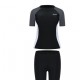 Large size half sleeve new fashion sports high waist boxer split swimsuit beach swimwear hot spring swimsuit