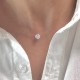 European and American moissanite high-end touching fish tears S925 sterling silver transparent fishing line necklace clavicle chain niche diamond