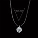 European and American moissanite high-end touching fish tears S925 sterling silver transparent fishing line necklace clavicle chain niche diamond