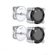 Black moissanite s925 sterling silver earrings for women moissanite snowflake heart-shaped six-claw earrings square four-claw six-claw