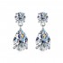 Cross-border hot selling European and American new classic water drop moissanite earrings casual earrings ins fashion earrings manufacturer