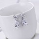 Cross-border hot selling European and American new classic water drop moissanite earrings casual earrings ins fashion earrings manufacturer