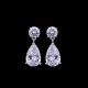 Cross-border hot selling European and American new classic water drop moissanite earrings casual earrings ins fashion earrings manufacturer