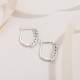 Sterling silver S925 moissanite ear hook small diamond earrings light luxury niche design high-end sense 2023 new hot style