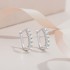 Sterling silver S925 moissanite ear hook small diamond earrings light luxury niche design high-end sense 2023 new hot style